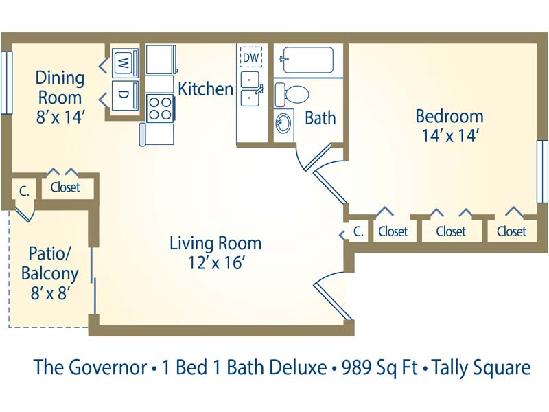 The Governor - 1 Bedroom / 1 Bathroom Image