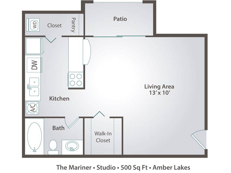 1 Bedroom Apartment Floor Plans With Walk In Closet 1 bedroom apartment floor plans & pricing – amber lakes, winter 1 Bedroom Apartment Floor Plans With Walk In Closet 1 bedroom apartment floor plans & pricing – amber lakes, winter